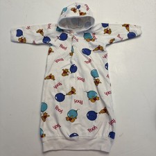 Vintage Baby Gown 1990s 90s Winnie The Pooh Baby One Piece Made In USA Newborn