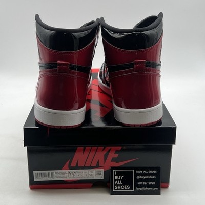 Size 13 - Jordan 1 Retro OG High Patent Bred for sale online | eBay