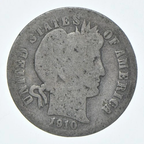 1910-D Barber Dime Estate Coin Collection *362