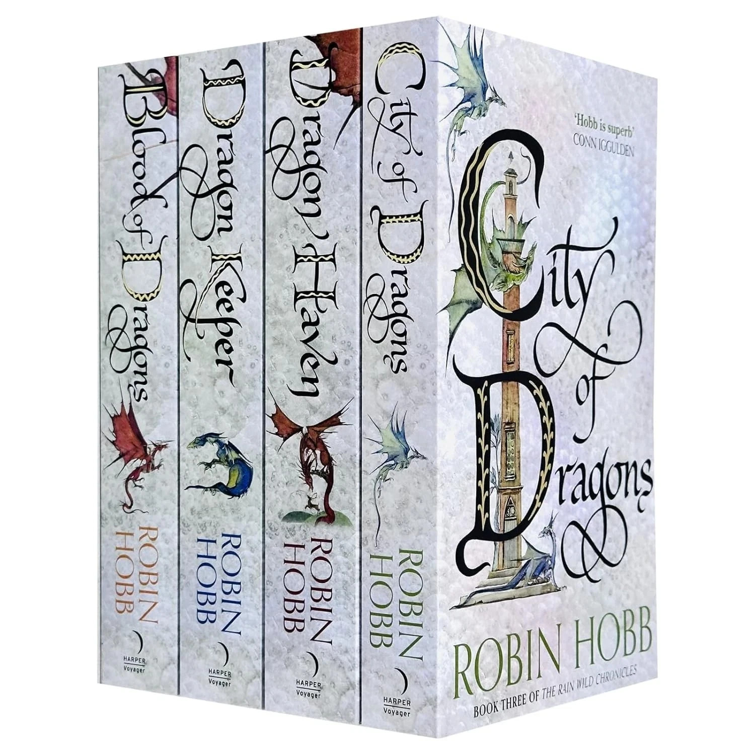 Rain Wilds Chronicles 1-4 Books Collection Set by Robin Hobb Dragon Haven - Image 2