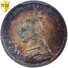 [#481950] Great Britain, Victoria, 2 Pence, Maundy, 1891, Silver, PCGS, PL66, Sp