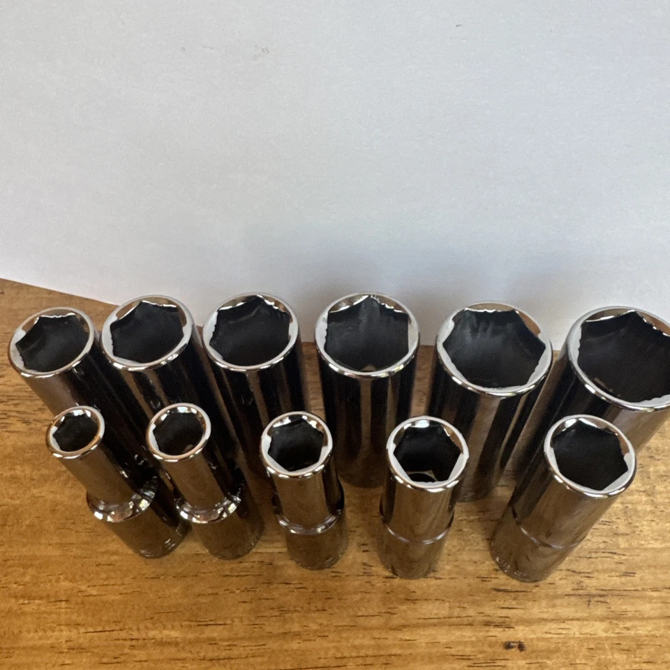 Craftsman Overdrive 11 pc. 1/2" Drive 6 pt. SAE Deep Socket Set 3/8'' - 1'' - Image 4 of 4