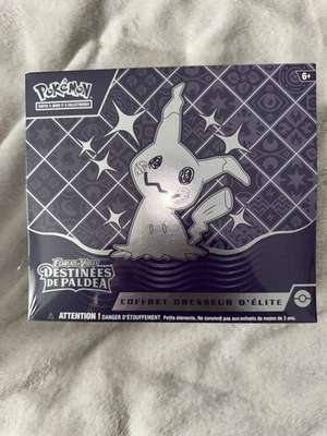 Pokémon JCC Coffret Dresseur d’Élite ETB Destinées de Paldea FR Mimiqui 6+ - Photo 1/4