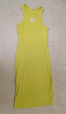ladies Calvin Klein lime green Bodcon Dress Size large vgc summer wedding pretty