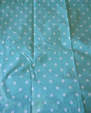 POTTERY BARN DOTTIE POLKA DOT AQUA WHITE EURO PILLOW SHAM
