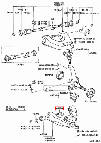 Genuine Hilux LN109 LN108 LN107 KZN205 KZN165 Camber Adjusting Cam Bolt Set x4 - Picture 16 of 19