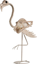 Flamingo Skeleton Halloween Decorations 27.6 Inch Tall Spooky Flamingo Posable A