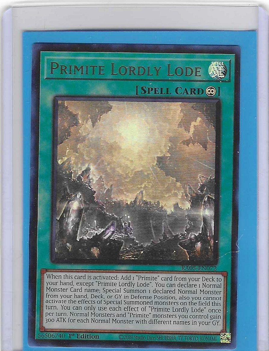 Primite Lordly Lode RA05-EN072 - Ultra Rare  - Near Mint  - Yugioh