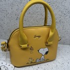 Snoopy Peanuts Yellow Small Crossbody/ Two Handled Bag Brand New Sold Out!!
