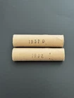 2 Roll Lot Of 1957 D, 1957, BU Uncirculated Old Bank Lincoln Wheat Penny Cent 1C
