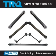 TRQ Rear Control Arm Track Bar Sway Link Kit for Tahoe Suburban Yukon Escalade