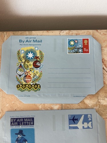 GB 1970s 4 Stamps Aerogram/Air Letters -5p-MNH, Excellent Condition , See Photos - Picture 2 of 15