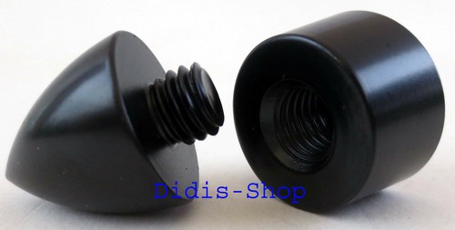 Boxen Lautsprecher Spikes Absorber 4Stück Boxenspikes messing schwarz Bullet neu - Bild 2 von 3