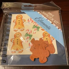 Mini Holiday Scrapbook Kit, Elements By Creativity Inc, Gingerbread Man Theme