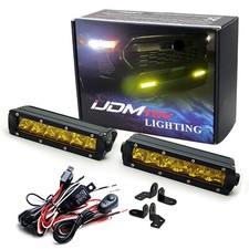 Yellow LED Fog Pocket Light Kit For Toyota 22+ Tundra/Sequoia 24+ Tacoma/4Runner