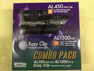 bigblue Combo Pack AL1300NP, AL450WM Tail & Rainbow EZ Clip --