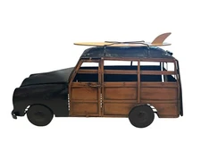 Vintage 14 inch Woody Wagon Wine Cork Holder