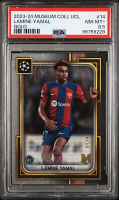 2023-24 Topps Museum Collection UCL Lamine Yamal #14 Gold /50