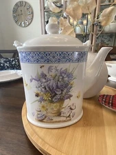 Hallmark Marjolein Bastin Nature's Sketchbook Watering Can Ceramic Teapot