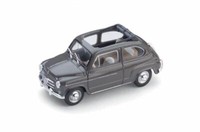 Fiat 600D Umwandelbar Offen 1960 Beige 1:43 Modell R317-02 Brumm