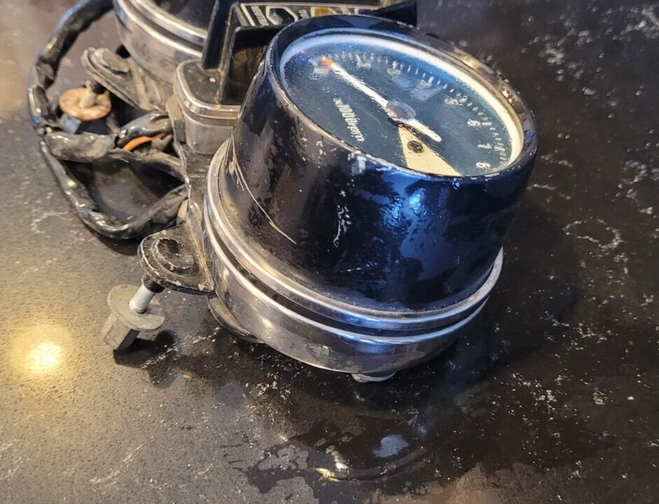 Vintage 1970s Honda CB 360T Speedometer Tachometer Instruments Cluster Gauges - Image 4 of 4