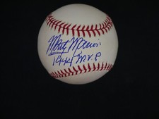 MARTY MARION SIGNED OMLB BASEBALL WITH 