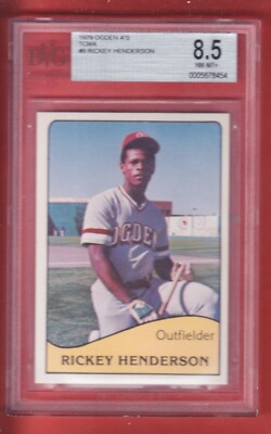 1979 TCMA OGDEN A'S # 9 RICKEY HENDERSON ROOKIE HOF BVG 8.5 | eBay