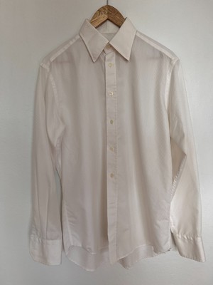 Versace Collection Mens Off-White Button Down Shirt - 39