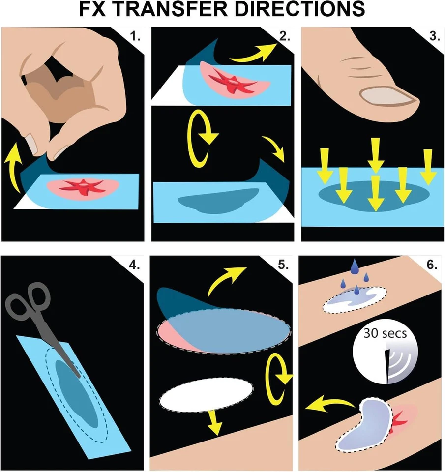 Kit de transferencia Medium Glam Gore 3D FX - Love Bite, prótesis sin látex Foto 3 de 4