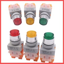 22mm Push Button Switches Momentary Latching LED Red Green Yellow 24V 220V 10A