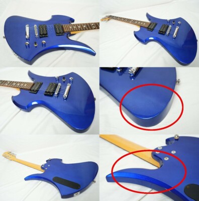 Used B.C.Rich Mockinbird 360JE Metallic Blue Electric Guitar