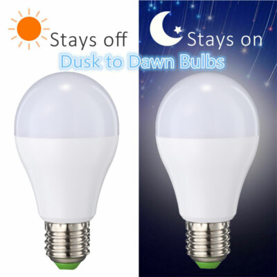 Dusk Dawn Birne 7W LED Birne Lichtsensor Auto On/Off Es E27 Energiesparend