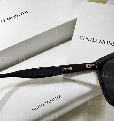 GENTLE MONSTER ブラック サングラス COOKIE Gentle Monster Women's Cookie Sunglasses in Black Gentle Monster