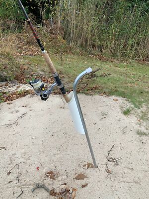 Diy Sand Sand Pole Holder Pier Fishing How To Make A Rod Holder