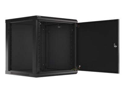 5901969430172 Lanberg WF01-6612-00B Rack 12U Wandmontiertes Regal Schwarz Lanber