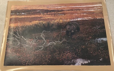 AUTHENTIC ARTAGRAPH OIL PAINTING''RAMBLIN GRIZZLY''BY ROBERT KUHN SIGNED #174/1000