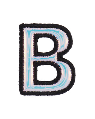 Stoney Clover Lane Silver Holographic Letter Patch