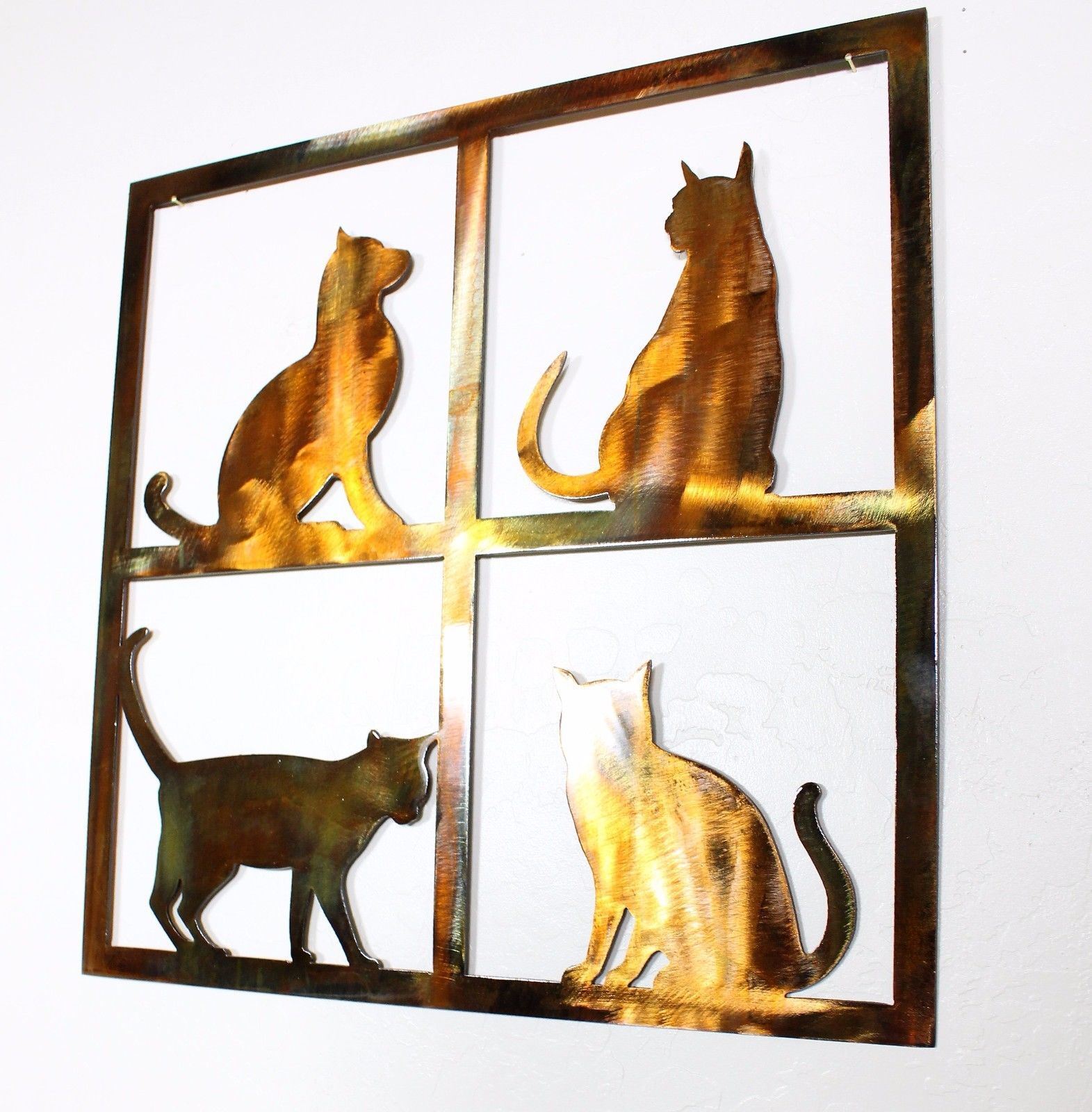How Much is that Kitty in the Window Metal Wall Art 18" x 18" eBay