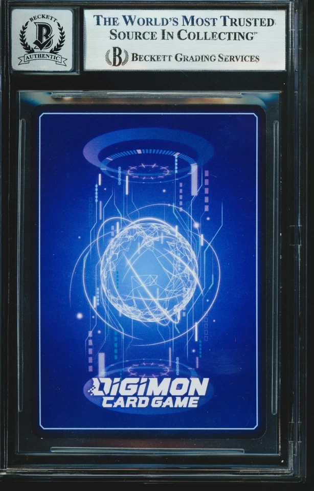 BGS AUTO 10 Japanese Digimon Auto Kenji Watanabe Signed Huckmon - Image 2 of 2