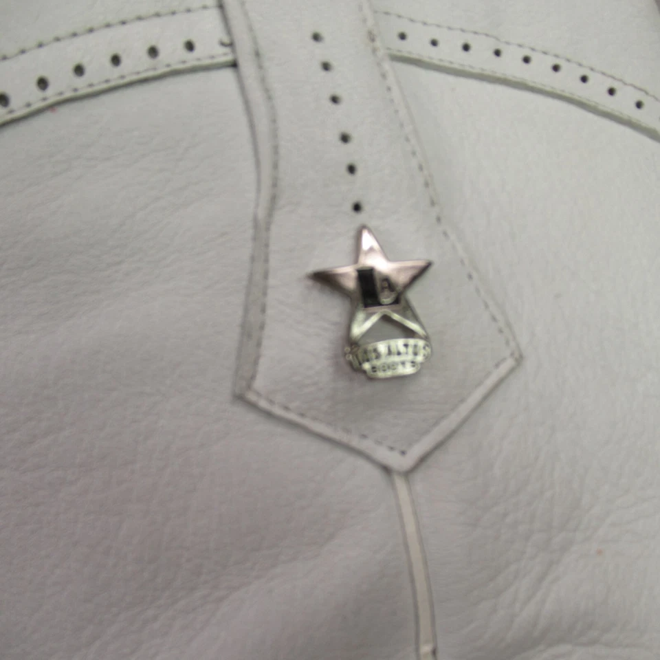 Botas Los Altos Anguila Para Hombre Talla 10 Blanco Vaquero Ancho EE Foto 3 de 4