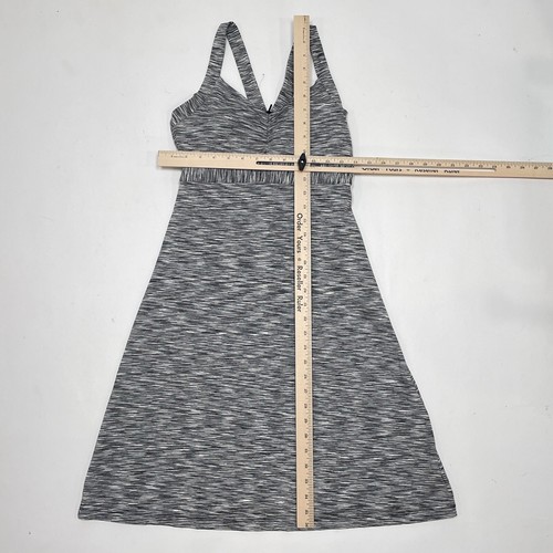Vestido PrAna talla pequeña blanco negro tinte espacial sujetador elástico corto - Imagen 10 de 12