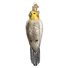 Old World Christmas COCKATIEL (16109) Glass Ornament w/OWC Box