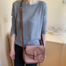 Vintage Crossbody Leather LONGCHAMP Bag Tasche Leder Braun