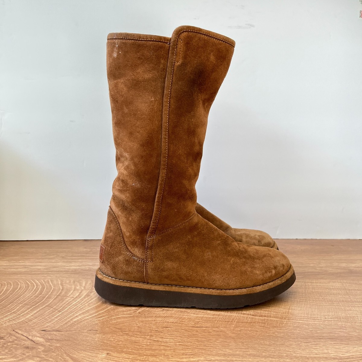 UGG Tan and Brown Leather Boots Women main image 3