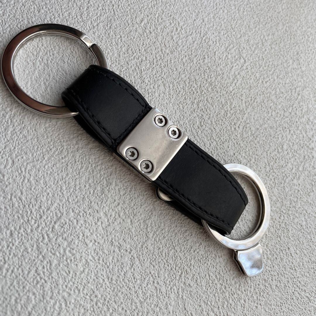 LOUIS VUITTON Porto Cles Val Key Ring Bag Charm M85034 Black