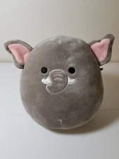 Squishmellow Kellytoy Mika Elephant  8”  No Ear Tag