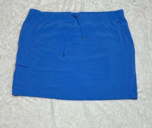Falda elástica de golf nueva con etiquetas Chico’s Zenergy Blue Explorer Skort UPF 50+ TALLA 4 EE. UU. TALLA 20 - Imagen 1 de 13
