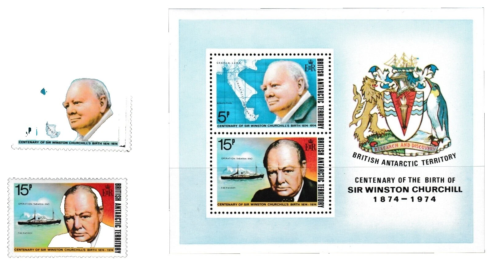 En excelente estado nunca abisagrado/estampillada sin montar o nunca montada políticos estampillas de colonias y territorios británicos