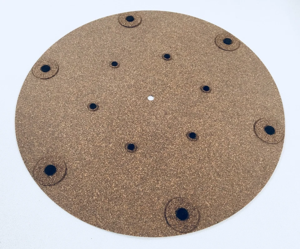 Vibes Audio Lab Turntable Cork Spot Turntable mat(for Thorens,Linn,Pro-Ject,Rega - Image 3 of 4