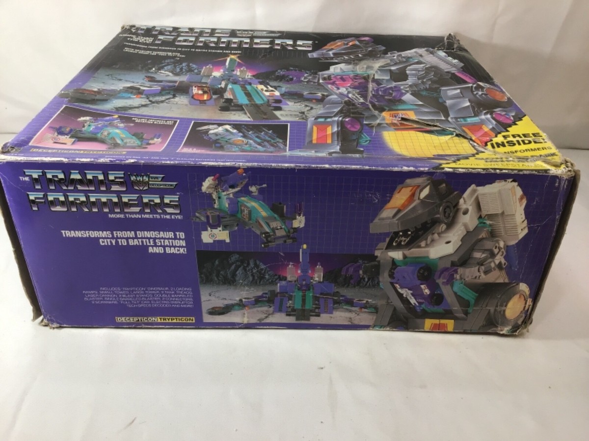 ［新品、未開封] Tele Goodbye,mytribes 1986 Vintage G1 Transformers Trypticon Boxed Uncut Complete
